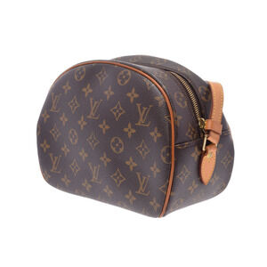 Louis Vuitton Bag Blois Brown Shoulder Leather Monogram